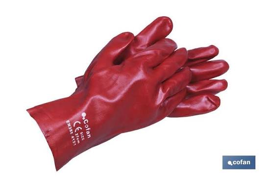 Guantes Estanco Rojos Largos 35 COFAN